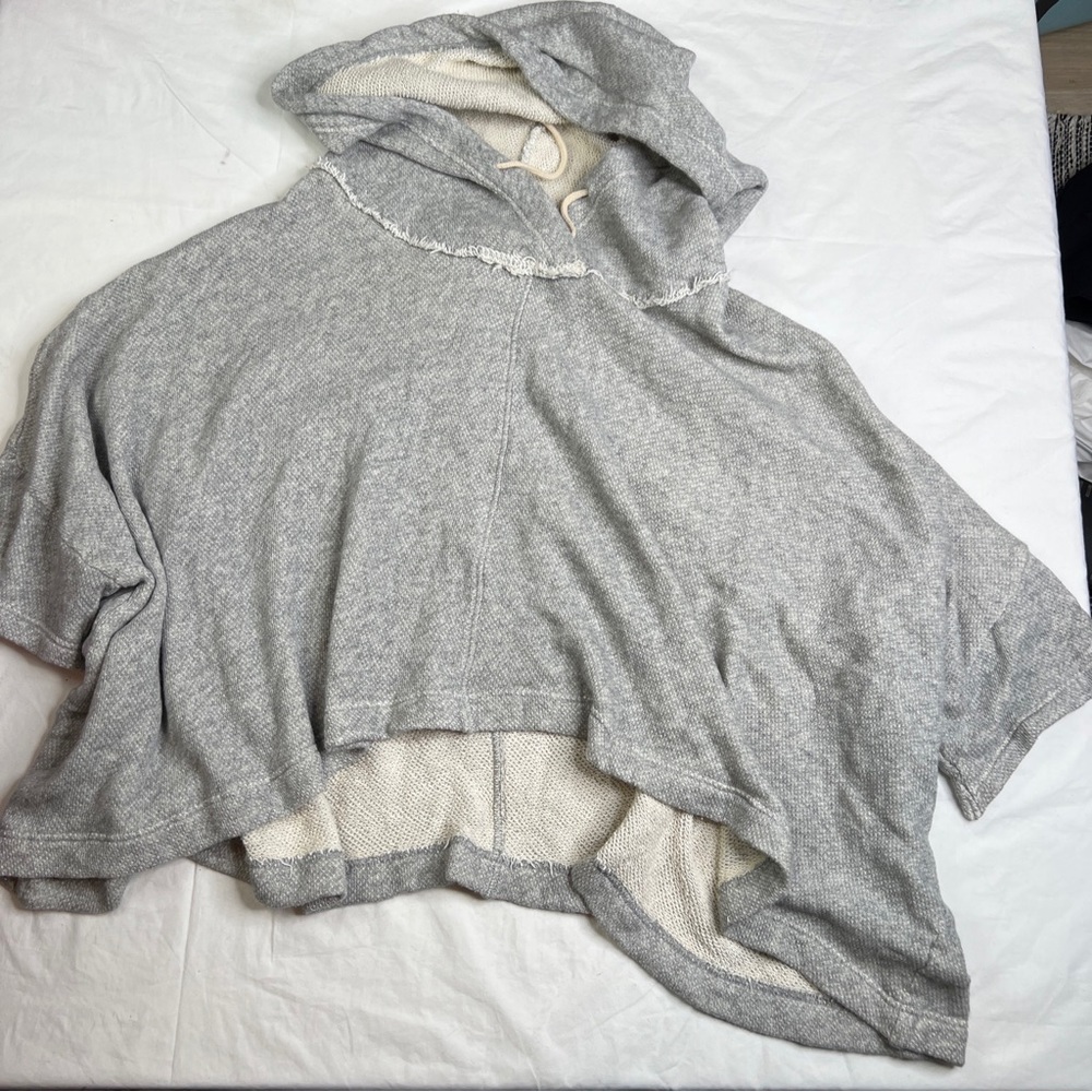 Free People FP Beach Boho Womens Oversized Hoodie Gray Size Xs A040323